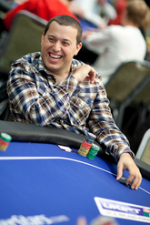 Chip Leader Sam Razavi. Credit: Neil Stoddart. Chip Leader Sam Razavi. Credit: Neil Stoddart.