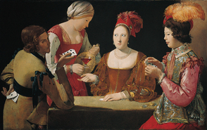The Cheat with the Ace of Clubs, Georges de La Tour. The Cheat with the Ace of Clubs, Georges de La Tour.