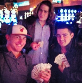 Manziel (bottom left) Shows Off Casino Winnings Manziel (bottom left) Shows Off Casino Winnings