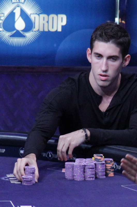 Daniel Colman pushes in a bet Daniel Colman pushes in a bet