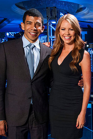 Pliska and WPT host Lynn Gilmartin Pliska and WPT host Lynn Gilmartin