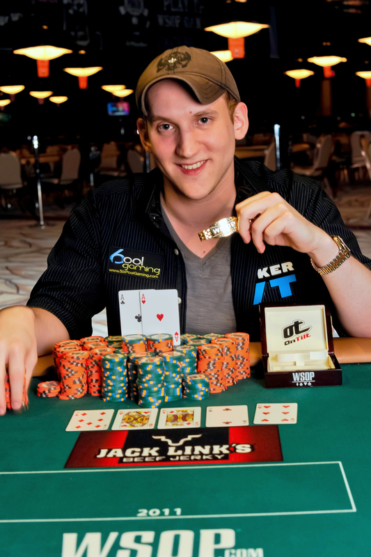 Somerville after winning his WSOP gold bracelet