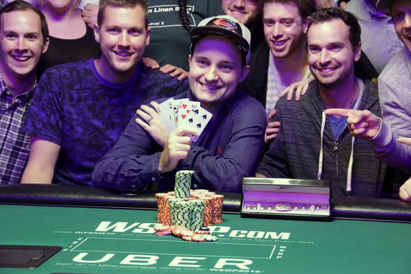 Laplante and Friends After Winning Bracelet Laplante and Friends After Winning Bracelet
