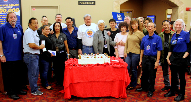 A group of 20-year Ocean's 11 employees A group of 20-year Ocean's 11 employees