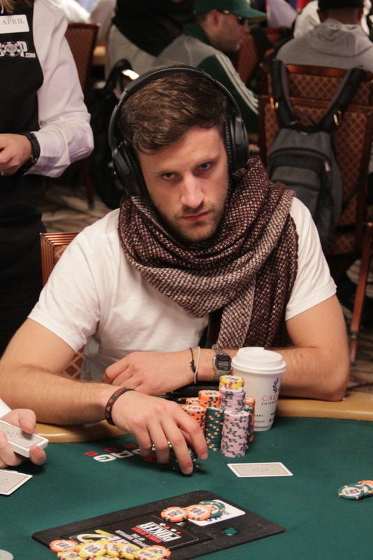 Day 5 chip leader Robin Hegele Day 5 chip leader Robin Hegele