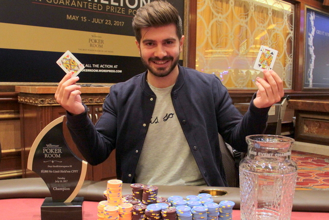 2017 CPPT Venetian champion Javier Gomez 2017 CPPT Venetian champion Javier Gomez