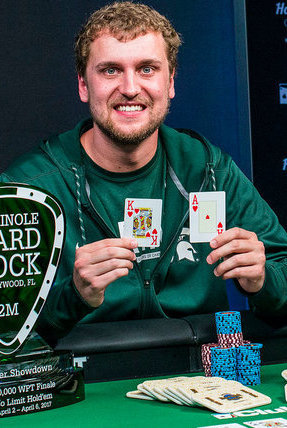 2017 WPT Seminole Hard Rock Poker Finale champion Ryan Riess 2017 WPT Seminole Hard Rock Poker Finale champion Ryan Riess