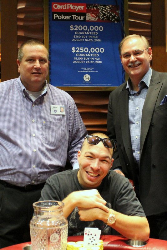 Bretzfield with Isle Casino's Ralph Brandt and Ken Lambert