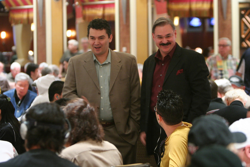 Lambert and Johnny Grooms Talk To Antonio Esfandiari At The 2008 WPT Championship In Las Vegas Lambert and Johnny Grooms Talk To Antonio Esfandiari At The 2008 WPT Championship In Las Vegas