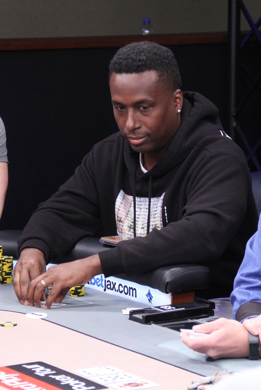 Hawkins at the final table of the CPPT bestbet Jacksonville main event Hawkins at the final table of the CPPT bestbet Jacksonville main event
