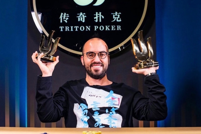 Bryn Kenney after winning his second Triton title in Montenegro Bryn Kenney after winning his second Triton title in Montenegro