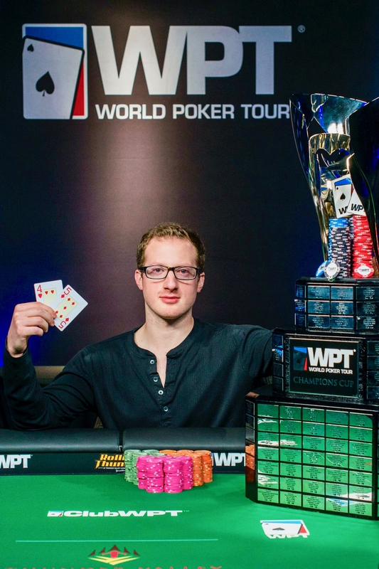 Del Vecchio after winning the 2017 WPT Rolling Thunder main event Del Vecchio after winning the 2017 WPT Rolling Thunder main event