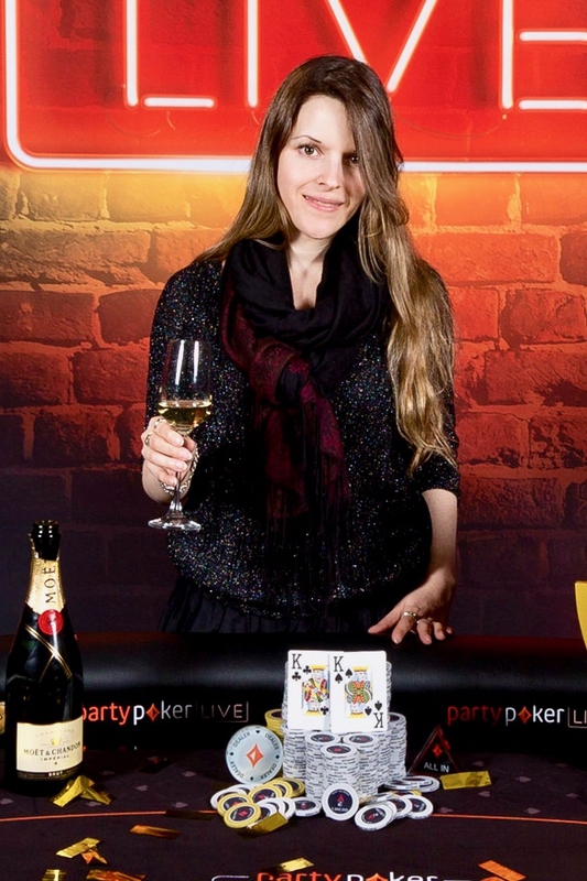 Maria Lampropulos after winning the 2017 partypoker MILLIONS UK main event Maria Lampropulos after winning the 2017 partypoker MILLIONS UK main event