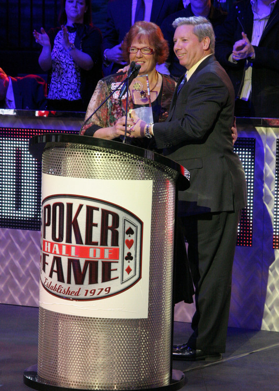 Mike and Linda at the Poker Hall of Fame Induction Ceremony Mike and Linda at the Poker Hall of Fame Induction Ceremony