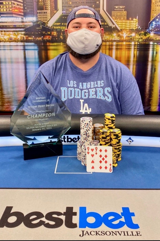 2021 bestbet Jacksonville Winter Open Main Event Champion Scott Stewart 2021 bestbet Jacksonville Winter Open Main Event Champion Scott Stewart