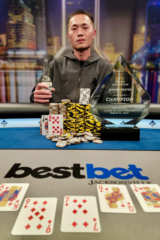 2022 bestbet Jacksonville Summer Heater main event winner Yi Li