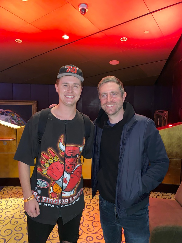 Wolfgang with Poker Vlogfather Andrew Neeme Wolfgang with Poker Vlogfather Andrew Neeme