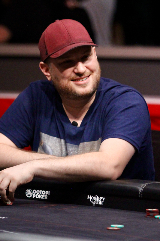Scott Seiver at the live final table of the $10,000 buy-in online event Scott Seiver at the live final table of the $10,000 buy-in online event