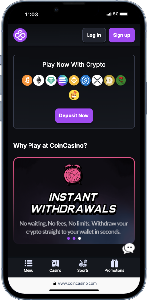 coincasino crypto options