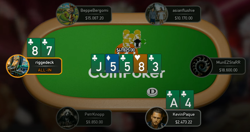 KevinPaque and riggedeck both river a flush KevinPaque and riggedeck both river a flush