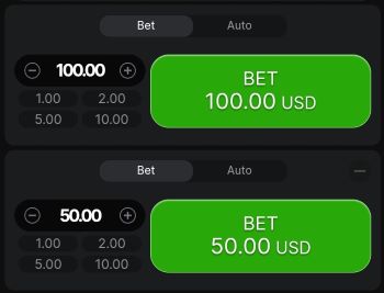 select bet amount aviator