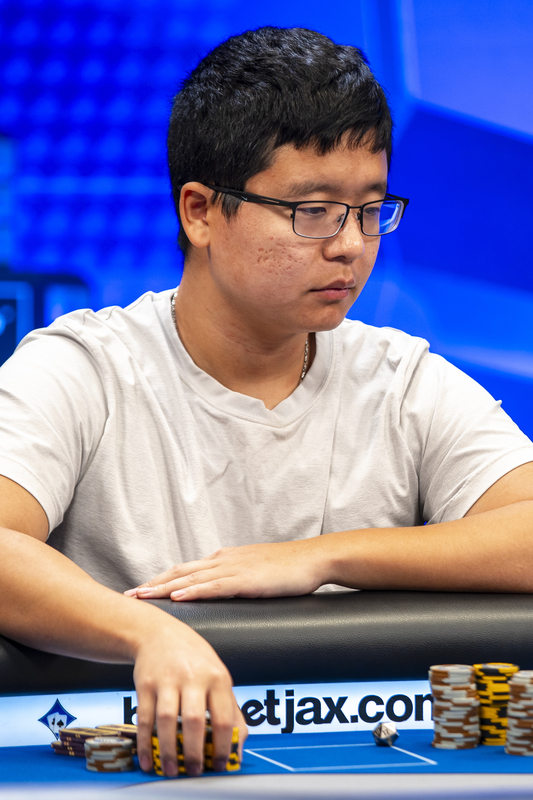 Yunkyu Song at the 2024 WPT bestbet Scramble final table