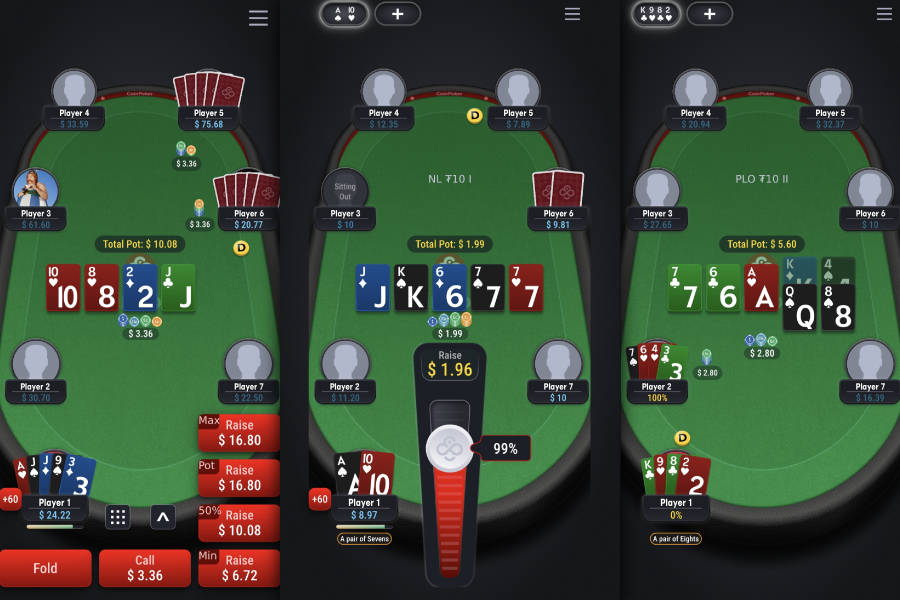 updated visuals on new coinpoker app