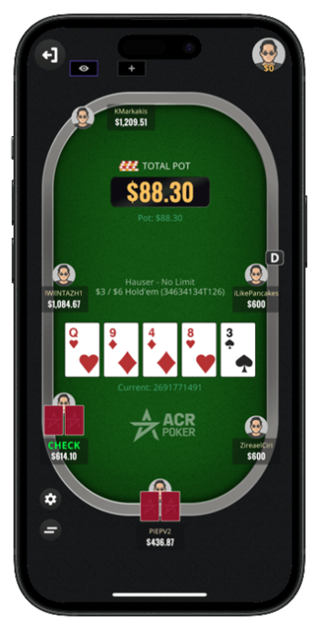 ACR App Poker Gameplay