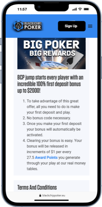 Black Chip Poker Welcome Bonus