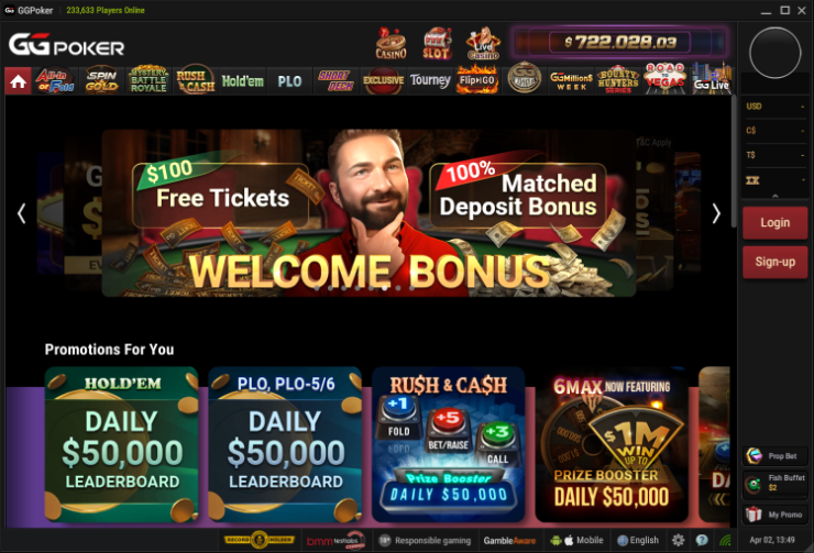 GGpoker welcome bonus