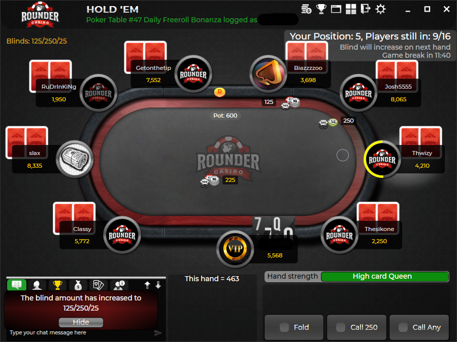 Rounder Casino screenshot