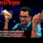 Antonio Esfandiari Wins 2010 WPT Doyle Brunson Five Diamond World Poker Classic