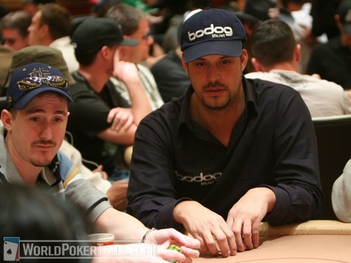 Ray Henson (left) and Jean Robert Bellande on Day 1b of the WPT World Championship