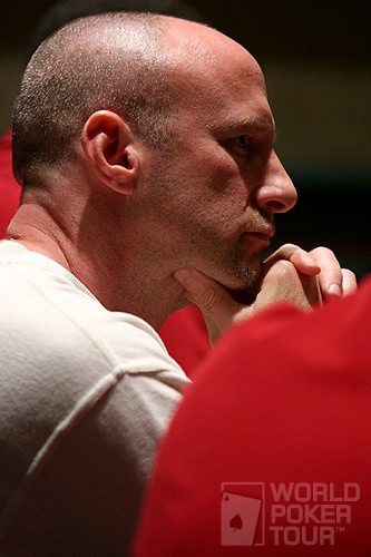 Lee Markholt on Day 2 of the WPT Foxwoods World Poker Finals