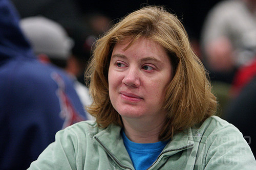 Kathy Liebert on Day 1b of the WPT North American Poker Championship at the Fallsview Casino