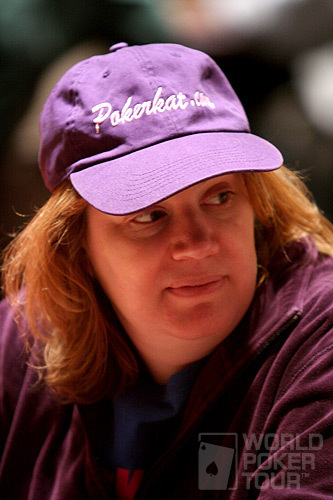 Kathy Liebert on Day 1b of the 2007 Foxwoods World Poker Finals