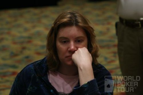Kathy Liebert on Day 2 of the Gulf Coast Poker Championship