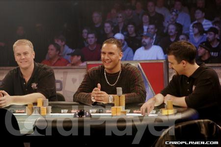 Erick Lindgren, Michael “The Grinder” Mizrachi and John