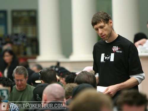 Huckleberry Seed on Day 1b of the WPT Bay 101 Shooting Star Tournament