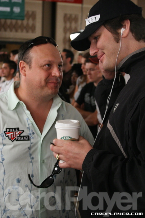 Jeffrey Lisandro and Phil Hellmuth