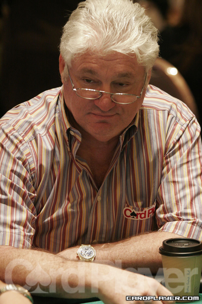 Barry Shulman in day one of the Mandalay Bay Poker Championship