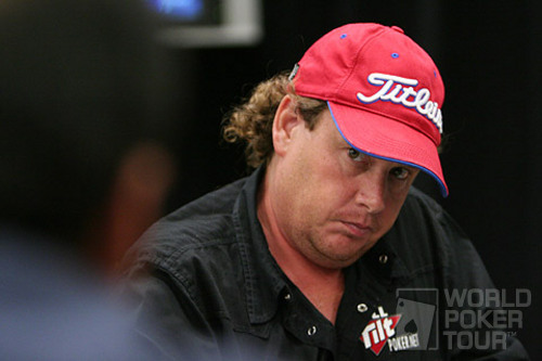 Gavin Smith stares down his opponent on Day 1a of the WPT North American Poker Championship at the Fallsview Casino