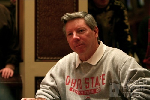WPT Commentator Mike Sexton plays on Day 2 of the WPT Doyle Brunson Five Diamond World Poker Classic