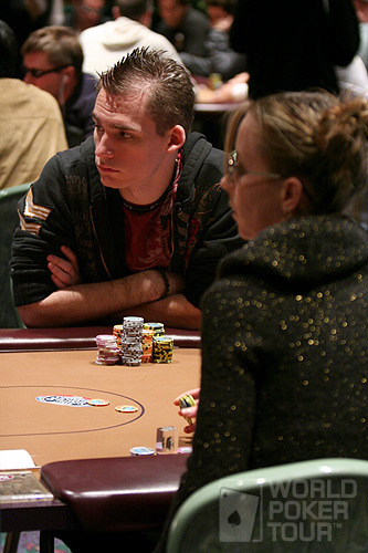 Justin Bonomo and Isabelle Mercier on Day 2 of the WPT Foxwoods World Poker Finals