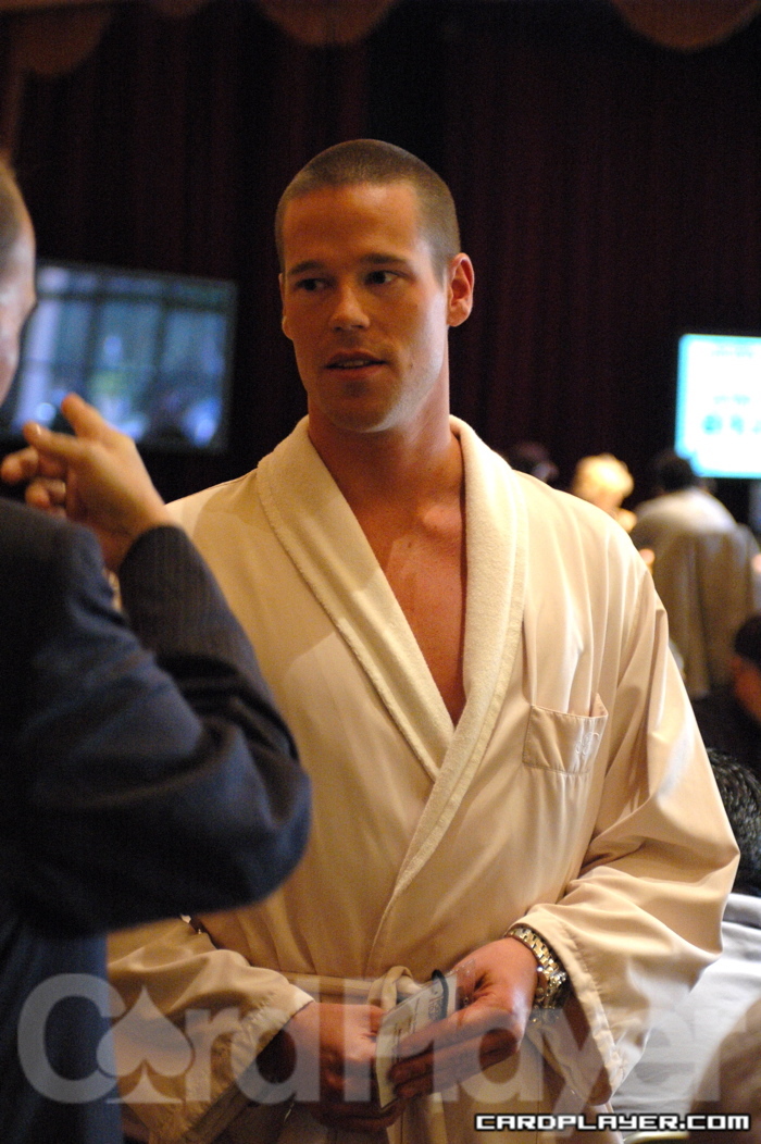 Patrik Antonius in a Bathrobe