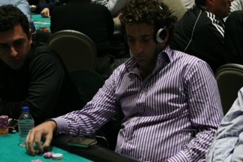 Shane Schleger on Day 1 of the Borgata Poker Open