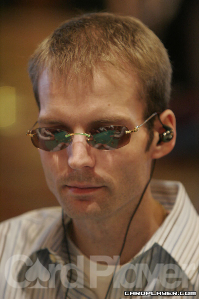 Darrell Dicken in day one of the Mandalay Bay Poker Championship