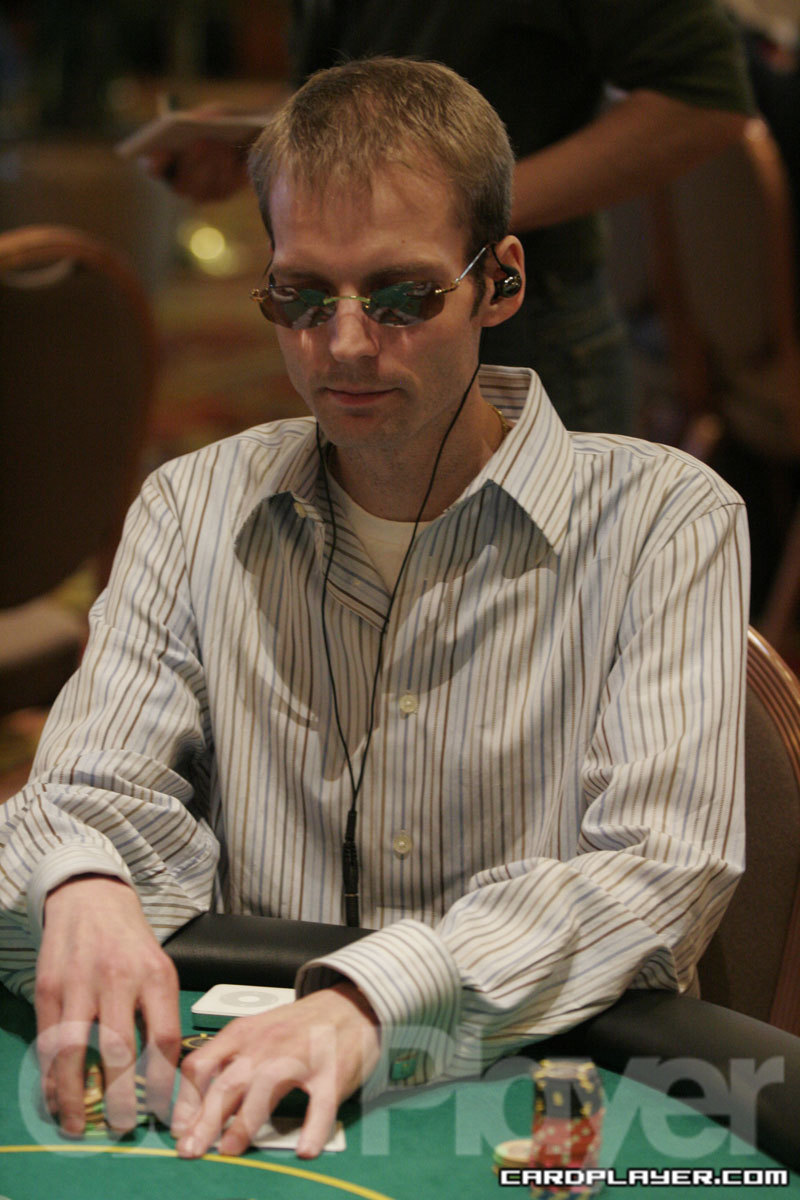 Darrell Dicken in day one of the Mandalay Bay Poker Championship