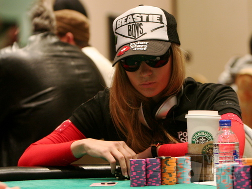 Vanessa Rousso on Day 3 of the WPT Borgata Poker Classic