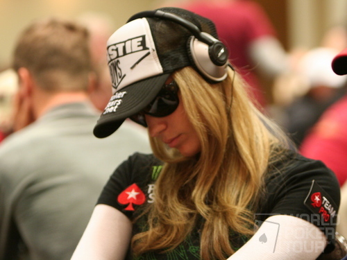 Vanessa Rousso on Day 2 of the WPT Tunica World Poker Open